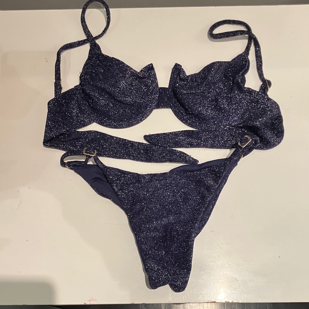 Sparkly Navy Bikini Set by Arpa Bikineria